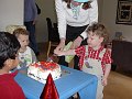 cutting cake