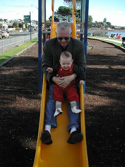 Granda at Playground.JPG - Local playground shenanigins[sp]